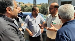 زيارة معالي وزير الحكم المحلي الى بلدة قصرة لمناقشة مشكلة انقطاع المياه