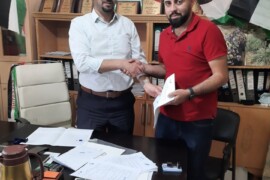 توقيع اتفاقية مشروع تاهيل وتعبيد طرق داخلية في بلدة قصرة