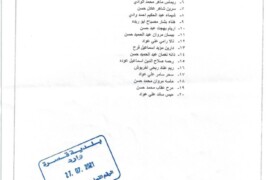 اسماء الطلاب والطالبات الذين سيتم نقلهم الى مدرسة اسماء بنت ابي بكر – المدرسة الجديدة في المنطقة الجنوبية