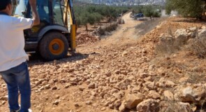 فتح طريق راس القناة من قبل بلدية قصرة