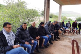 وقفة احتجاجية في وجه الهجمة الاستيطانية في بيت دجن