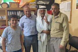 شكر وتقدير للسيد طالب زعل ابو اياد لازالته المعوقات عن الطريق